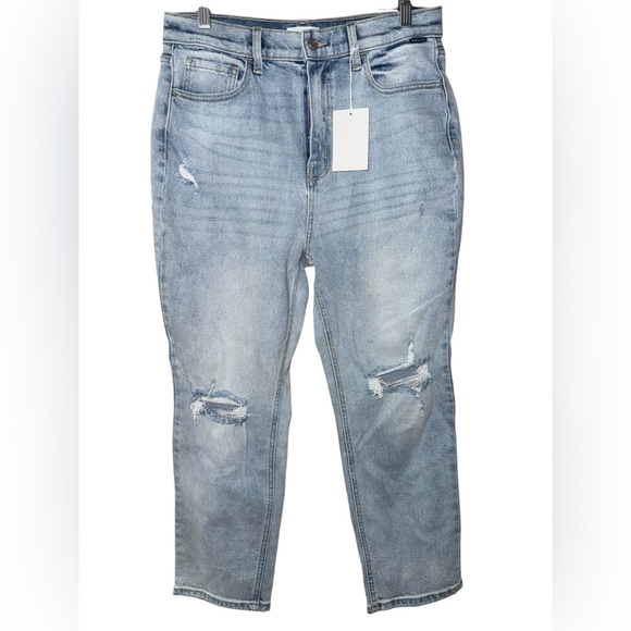 Cello High Rise Crop Straight Jeans women’s sz 13 light wash WV77142S-LTD nwt - Picture 1 of 12